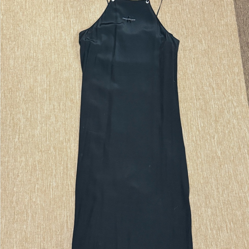 Calvin Klein Jeans Sleek Black Midi Dress